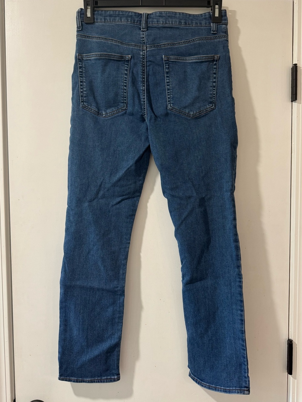 Classic High-Rise Straight “Sweatpant”Jeans - Dark Blue - Picture 2 of 4